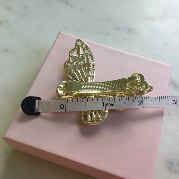 Sale $12 Firm! Butterfly Rhinestone Hairpin, barrette style - Picture 12 of 14